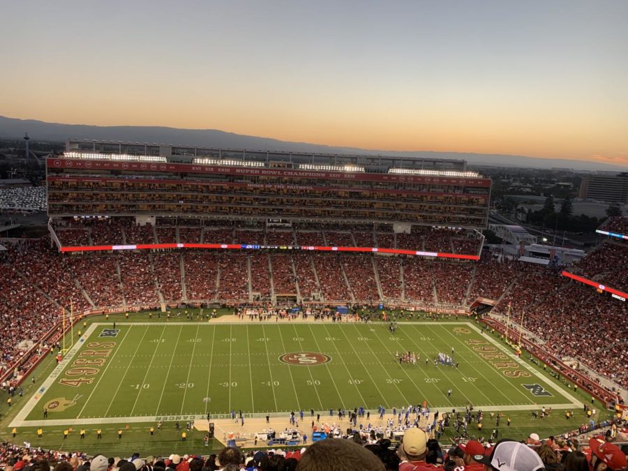 Senior Will Tadje attended the 49ers vs Rams game in San Francisco with his dad.