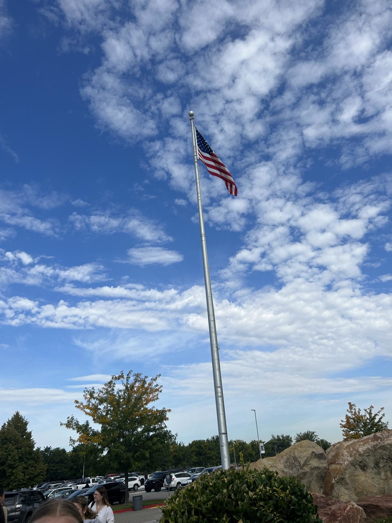 The American flag is flying high at Eagle High, and soon a new generation of voters will be able to impact the American Government.