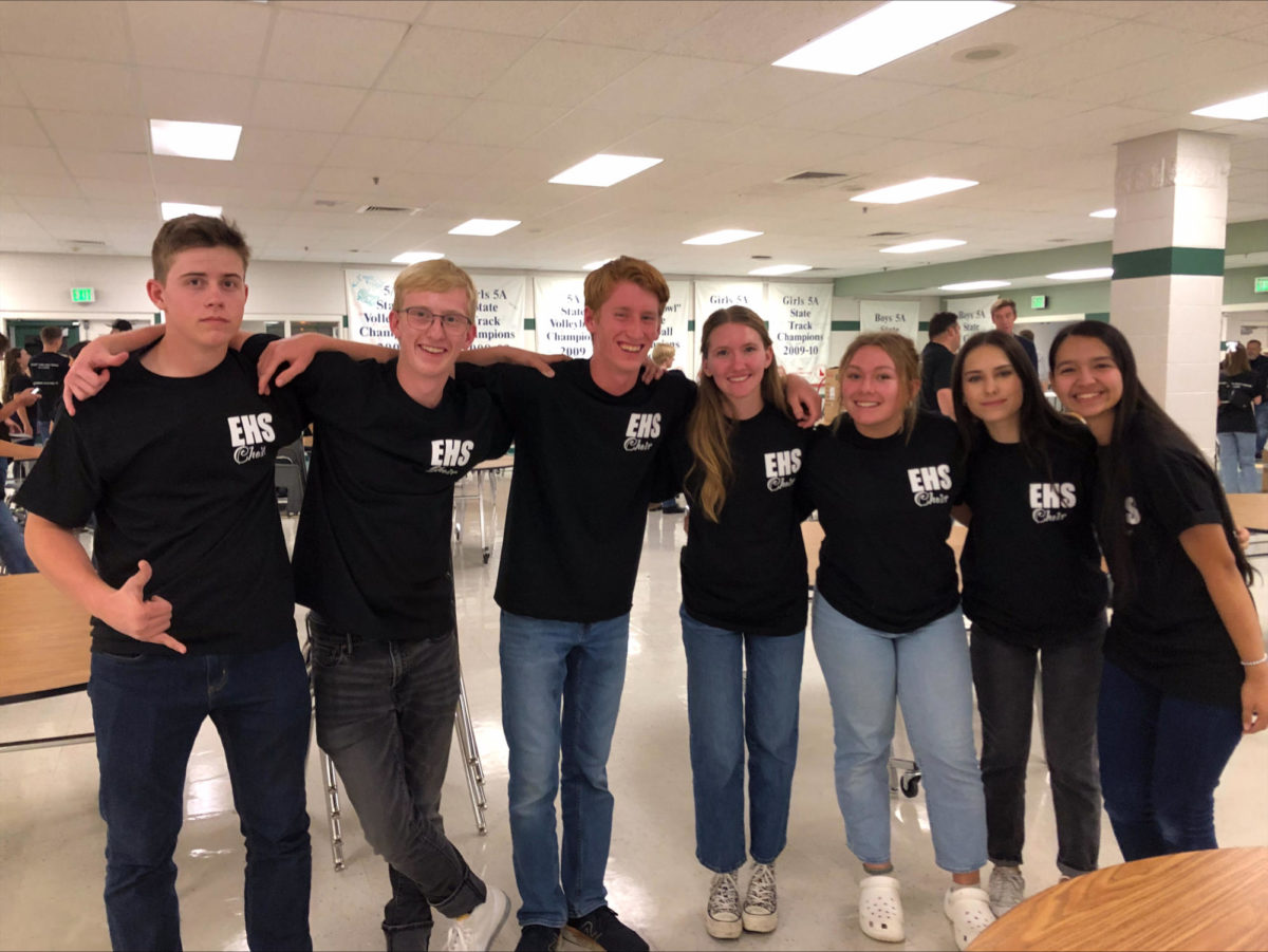 The Eagle High Choir performed at the  cafeteria on Oct. 3. The preformance was for a fundraiser for their program.
