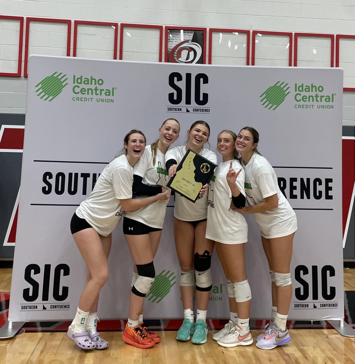 Eagle High’s volleyball team attended playoffs and set their sights on the state title. Despite their efforts, they placed second place for the state title.