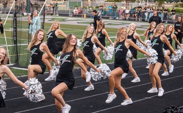 The Eagle Lightning Dance Team performs their routine in competition, with show stopping choreography and emotion filled execution. The girls know the more emotion that goes into a dance makes it all more exciting to watch for the audience and the judges.