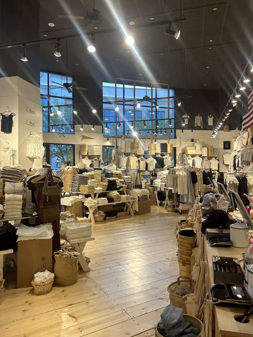 The first Brandy Melville to open in Idaho is at The Village. This store offers all girls one size fits all clothing. Trends including bows, neutral colors, graphic tops and more.
