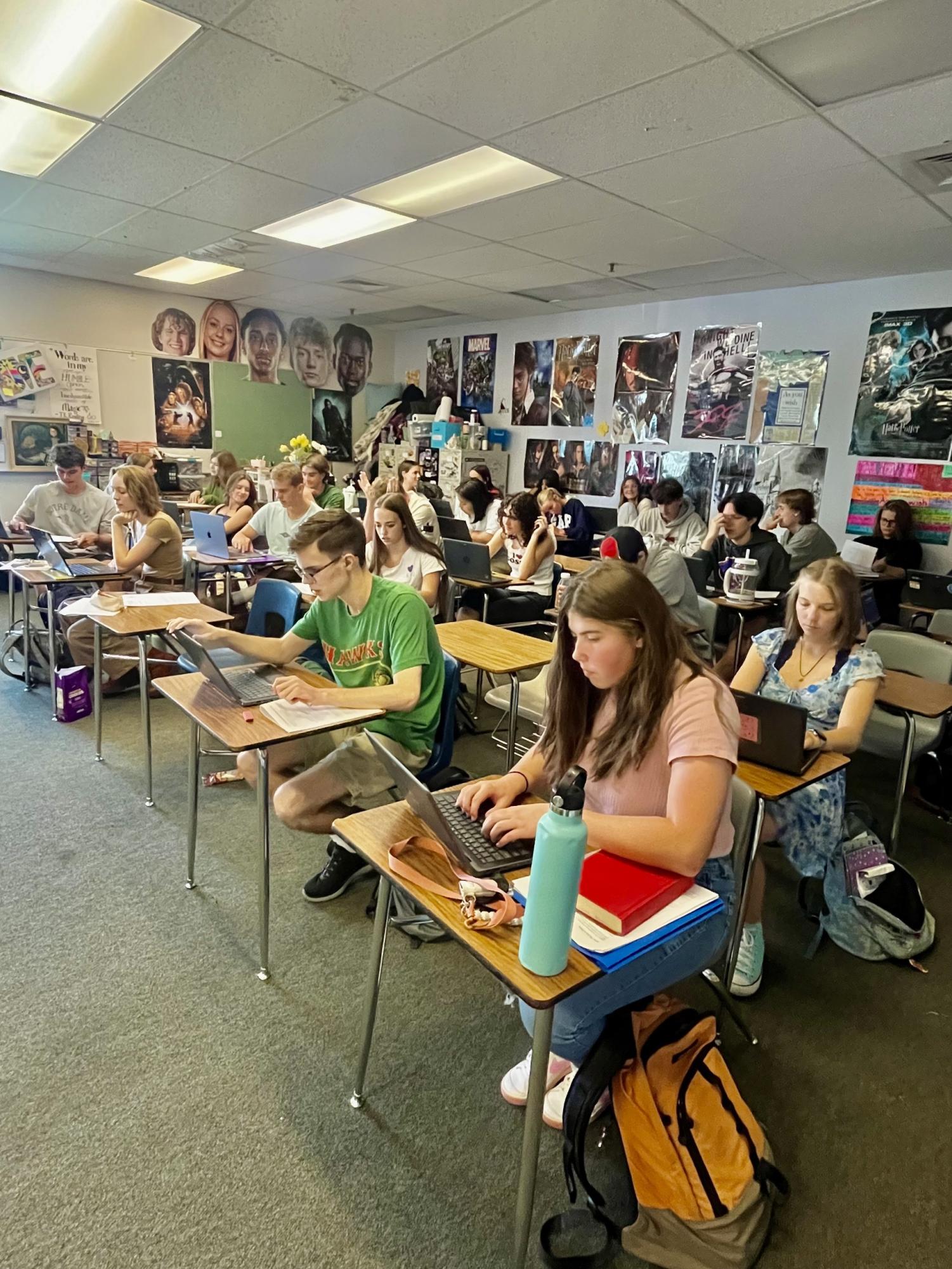 Eagle High is understaffed. Teacher Shelli Taylor’s classroom is full of students and is quite overcrowded.