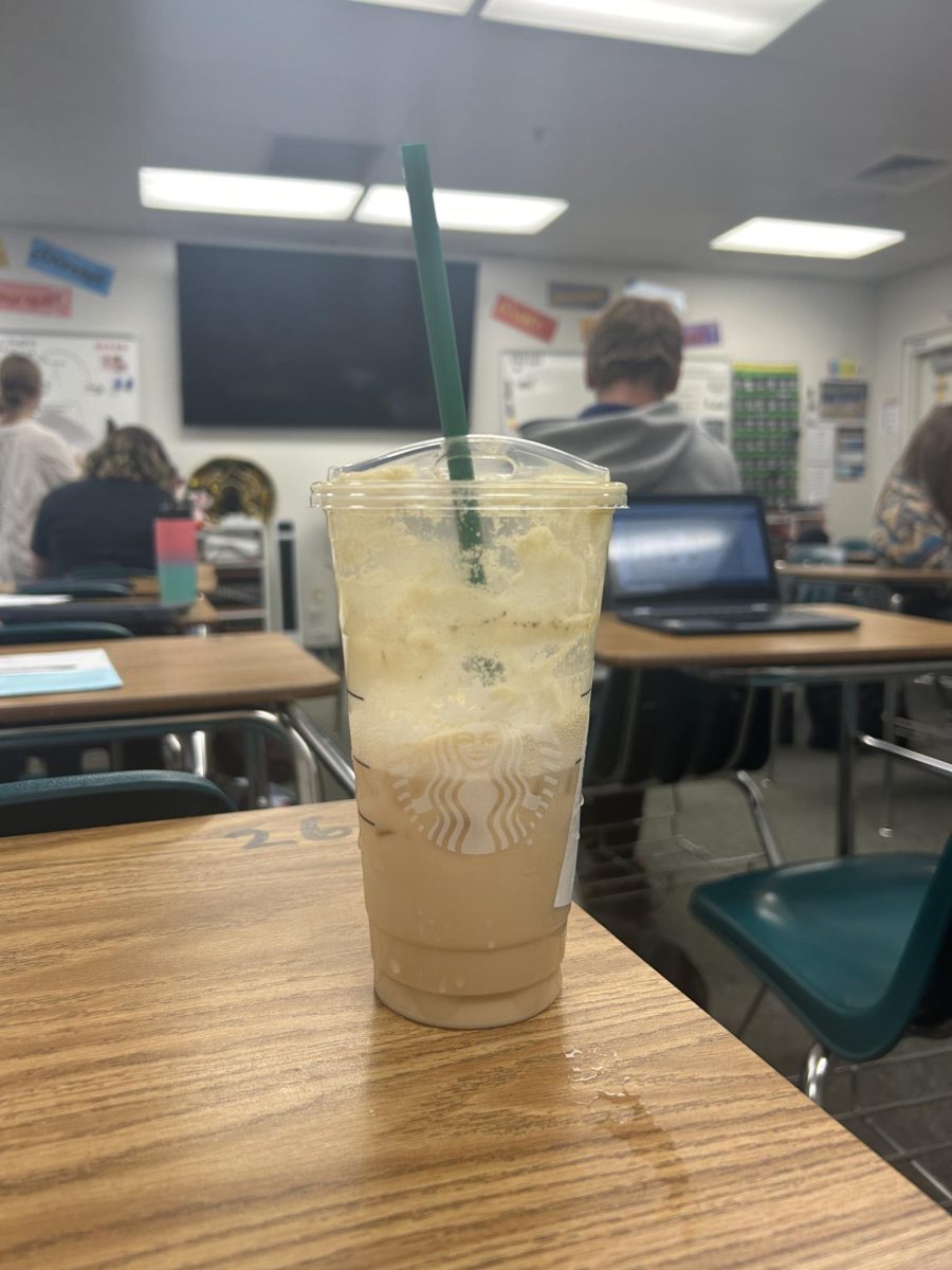 Starbucks Iced Pumpkin Cream Chai Latte gets tired students through the day. This is the perfect fall drink for Eagle High students this year. 