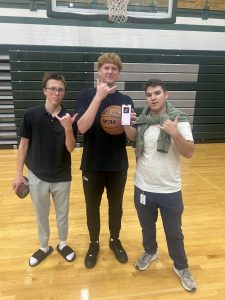 Senior Drew DeMarini, senior Mason Mitchell and junior Phillip Cooley show support for Rod Wave’s new album "Last Lap.” Mitchell is well known for being one of Rod Wave’s biggest supporters at Eagle High. 