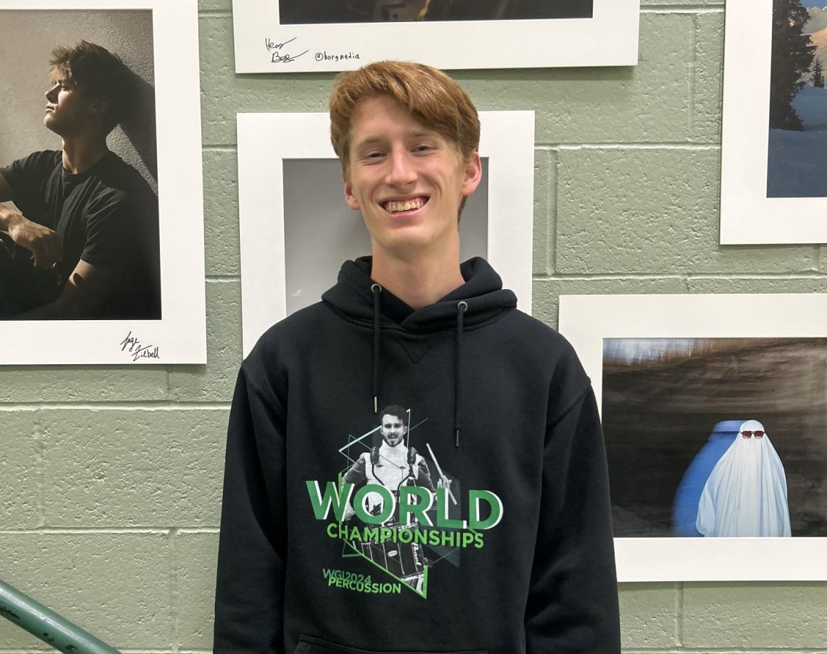 Senior Paul Filmore is a student that is well versed in the arts at Eagle High. He is in the Choir, Band and Premium Blend and enjoys working in the musical arts in his free time.