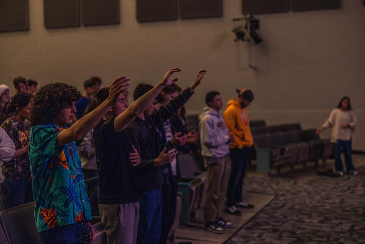 The FCA club held a Worship Night in December. There were many devoted students who showed up.  