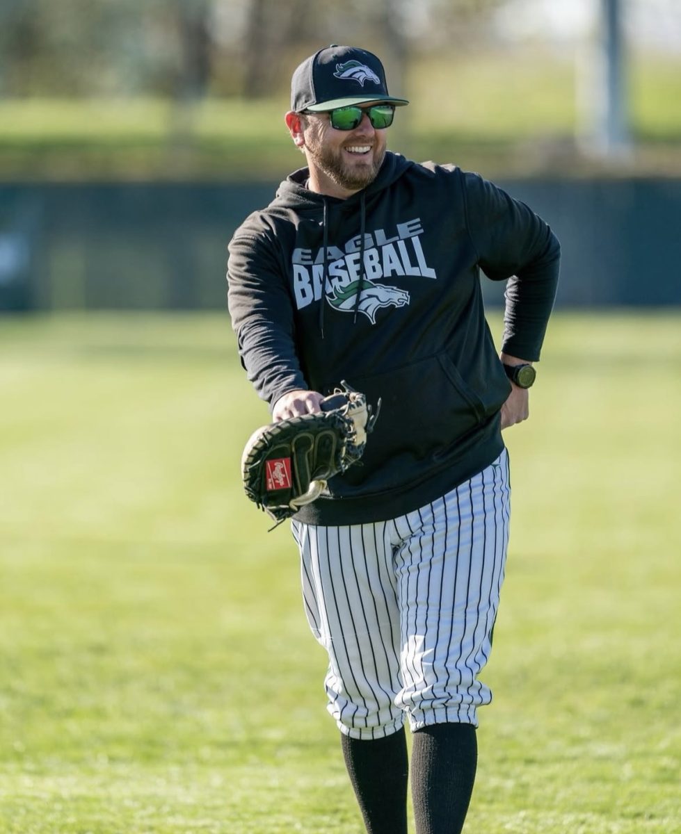 Varsity assistant baseball coach Jason Haines coached at Eagle High in the 2024 season along side varsity baseball head coach Scott Deck. Eagle High will deeply miss Haines and everything he did for the baseball program. 