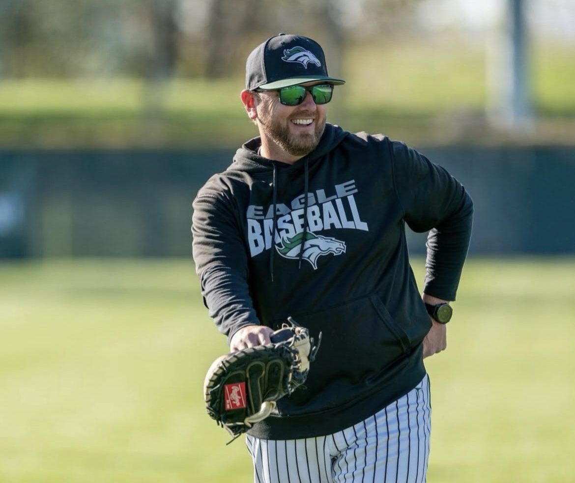 Varsity assistant baseball coach Jason Haines coached at Eagle High in the 2024 season along side varsity baseball head coach Scott Deck. Eagle High will deeply miss Haines and everything he did for the baseball program. 