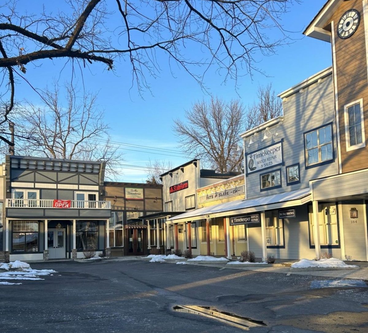 Downtown Eagle has historically had a vintage look to the buildings. Recently, these vintage buildings have been redone, and due to the growing population in Eagle, new buildings have been added. The gentrification of downtown Eagle has been controversial, especially to citizens who have lived in Eagle for a long time. 