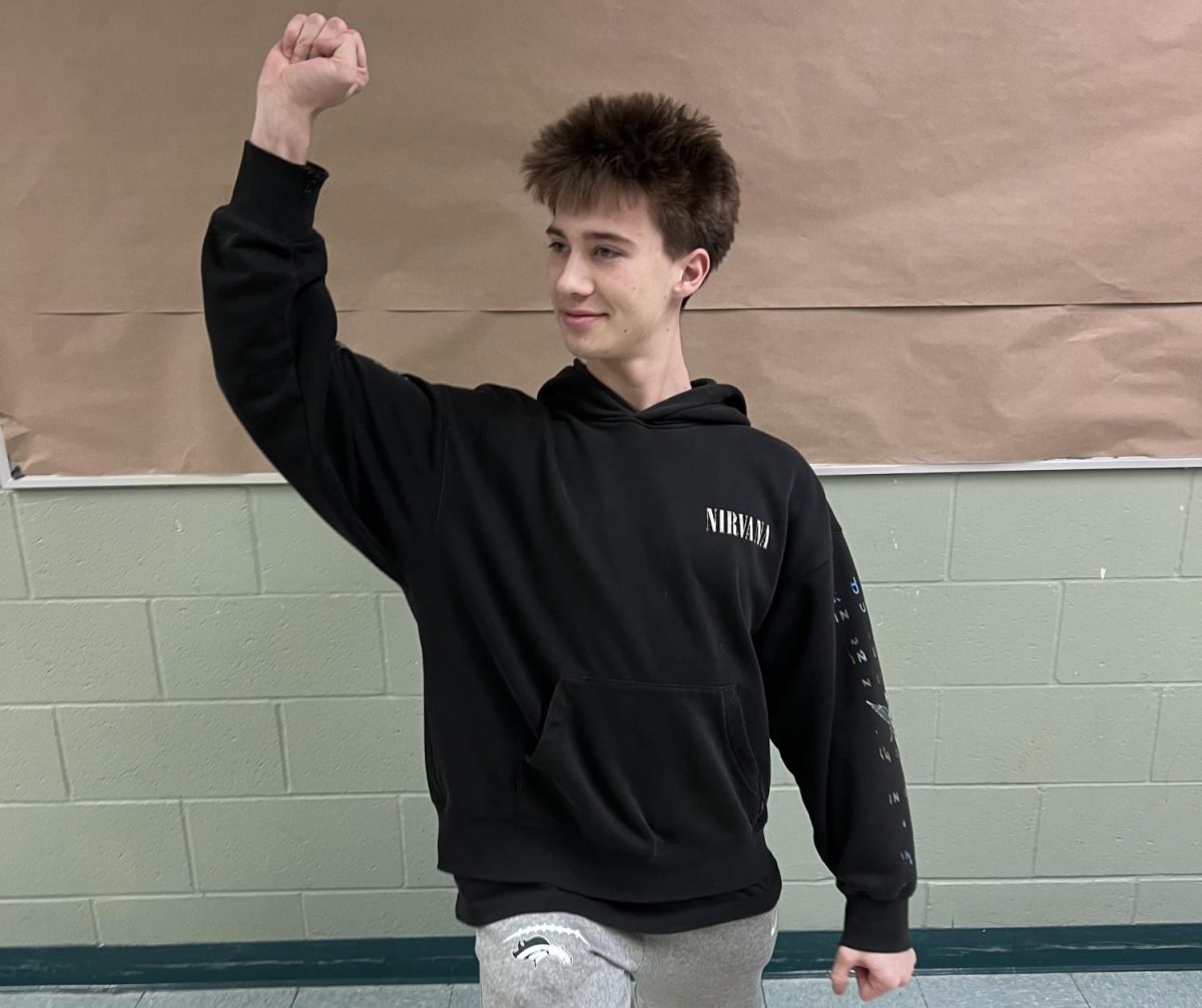 Junior Will Anderson is ecstatic about the new movies to come in 2025. He practices his Marvel poses and plans to watch the new movies in theater throughout 
 the year. 