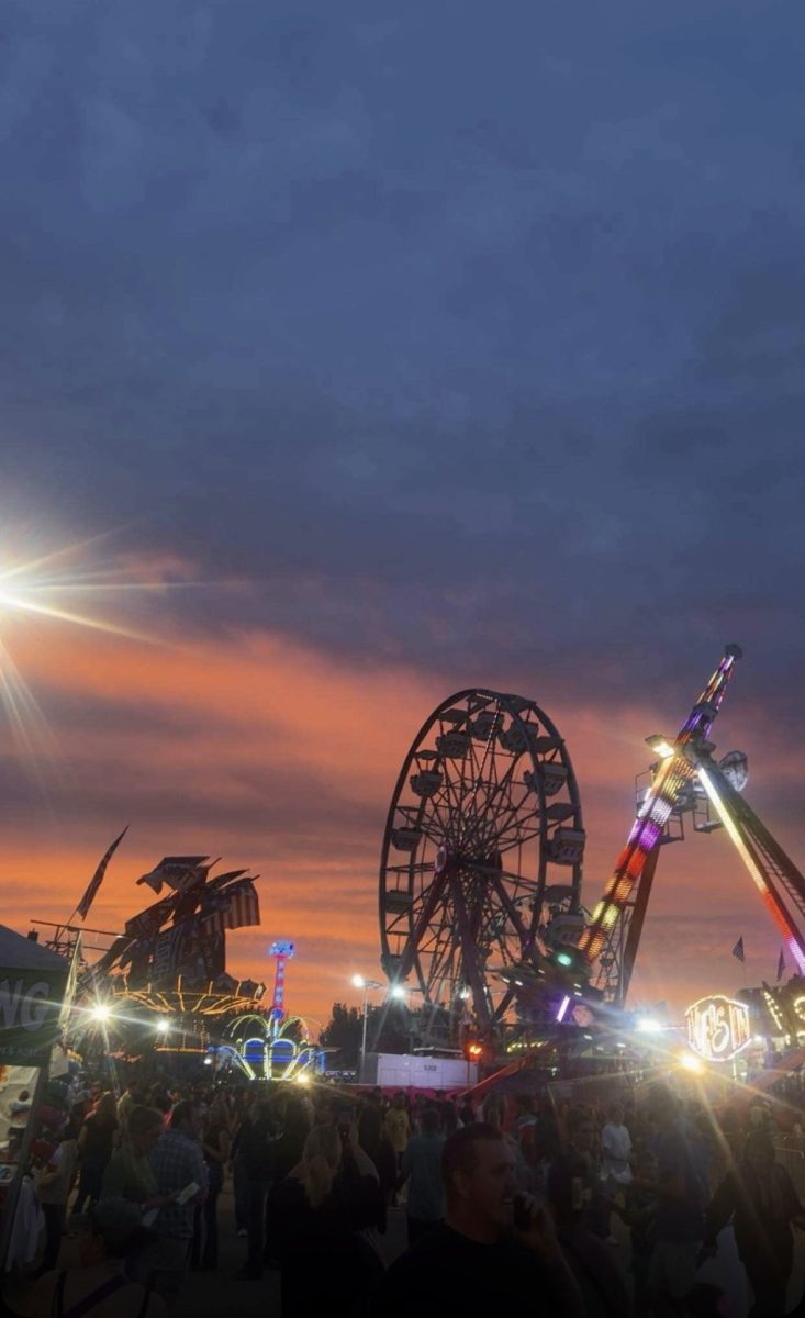 Eagle High students enjoyed the Western Idaho Fair that took place on Aug. 15-24 in Garden City. The fair was open until 11:00p.m., allowing people to admire the sunsets from Ferris wheel. Crowds flooded throughout the grounds to wait patiently in line for rides.