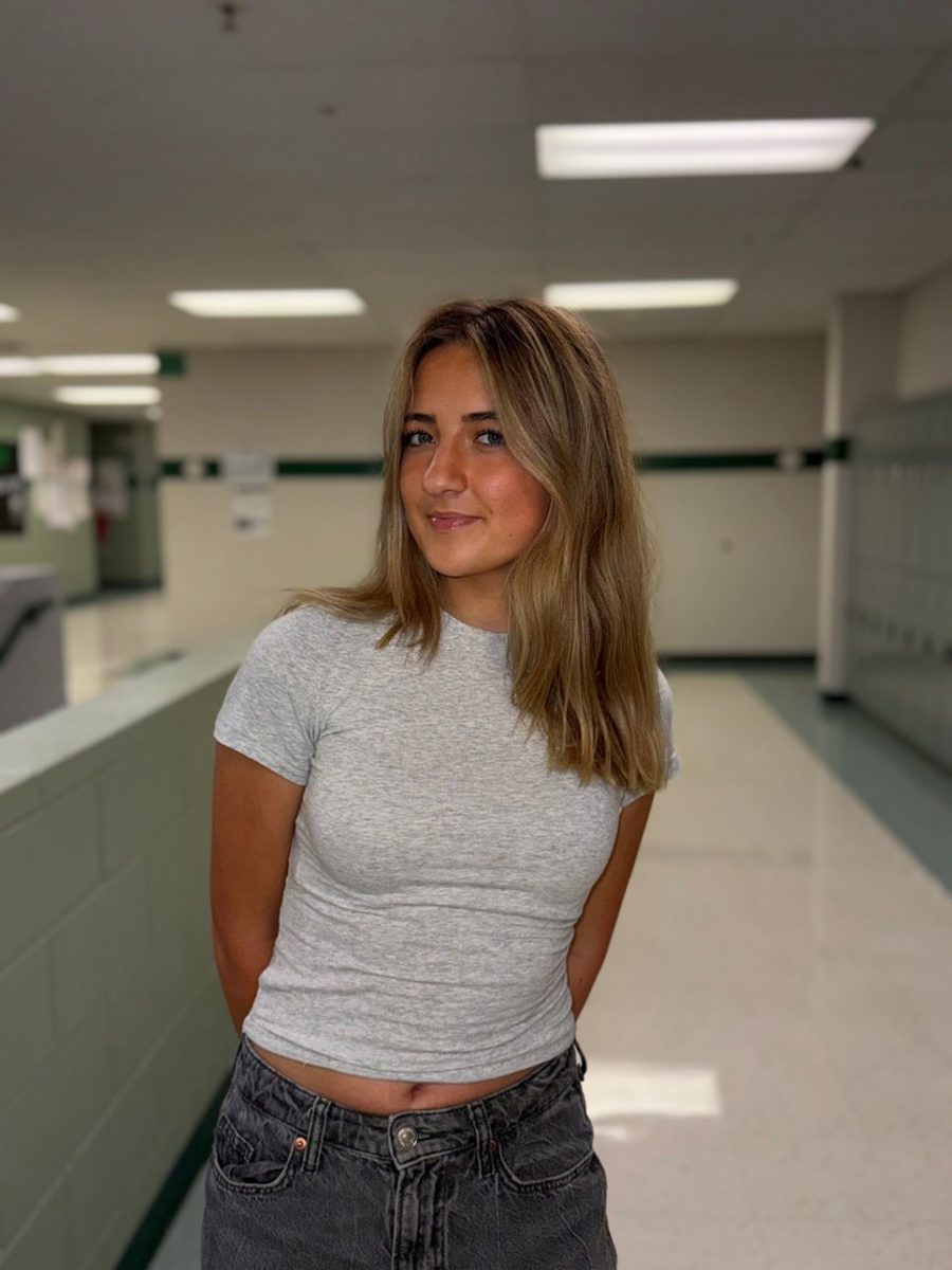 Senior Sasha Strelyuk is a new student of Eagle High. This is Strelyuk’s first year back since online schooling. 