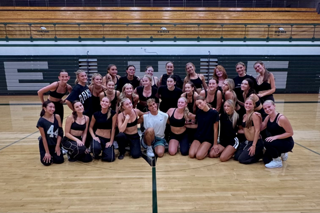 The Eagle High dance team has been doing many great things early in this season, such as, learning new choreography, preparing for football games and getting ready for competitions. 