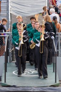 The first game of the season was on Aug. 29 for both the football players and the marching band. Energy was brought and memories were made.