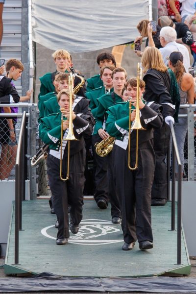 The first game of the season was on Aug. 29 for both the football players and the marching band. Energy was brought and memories were made.