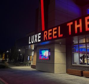 Moviegoers head to Luxe Theatres in Eagle, where the latest releases are showing. The new releases are normally showing on the advertisement screen in front of the theatre. 