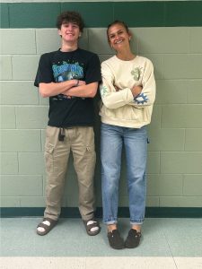 Senior co-presidents Ray Gauthier and Sarah Kemp try to bring their positive light to the Student Council classroom and strive to uplift those around them. They look forward to getting to know the new Stuco members this year. 