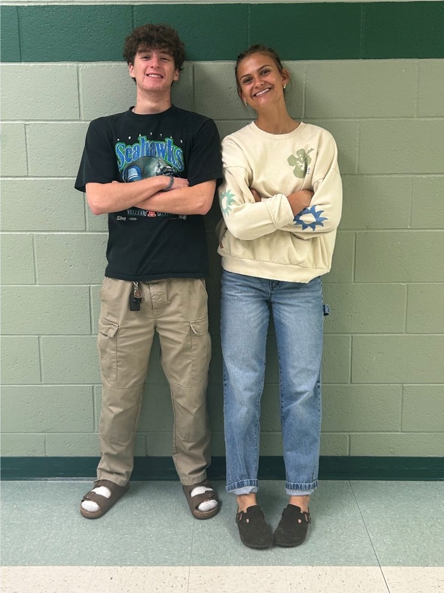 Senior co-presidents Ray Gauthier and Sarah Kemp try to bring their positive light to the Student Council classroom and strive to uplift those around them. They look forward to getting to know the new Stuco members this year. 