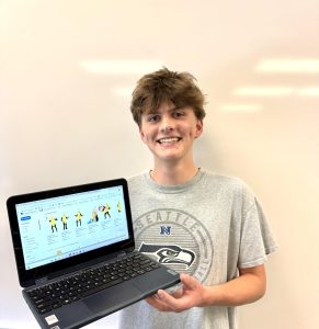Junior Wes Anderson searches for banana costumes online to prepare for Halloween. This is one of many fun and creative costumes students plan to wear this year. 