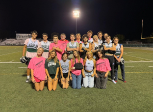 The multiple participants of Eagle High’s powderpuff represent the players and cheer team. The cheerleaders did not fail in the performance of the roughly played games that resulted in the freshman class’s victory.
