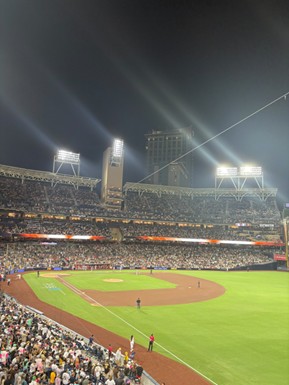 Under the Petco lights, the Padres beat the Cardinals 4-1 on Aug. 1. Pitcher on the Padres, Nick Pivetta, leads the team to victory. 