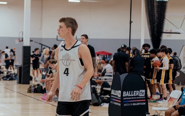 Junior Logan Williams scores points for the Eagle High Basketball team. He consistently puts in hard work to improve in the sport and reportedly loves being a part of the team.