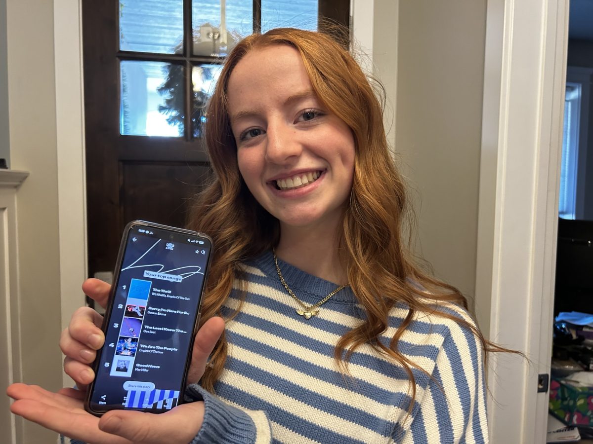 Senior Audrey Baxter was excited for her Spotify Wrapped. Her number one song of the year was "The Thrill" by American rapper Wiz Khalifa. 