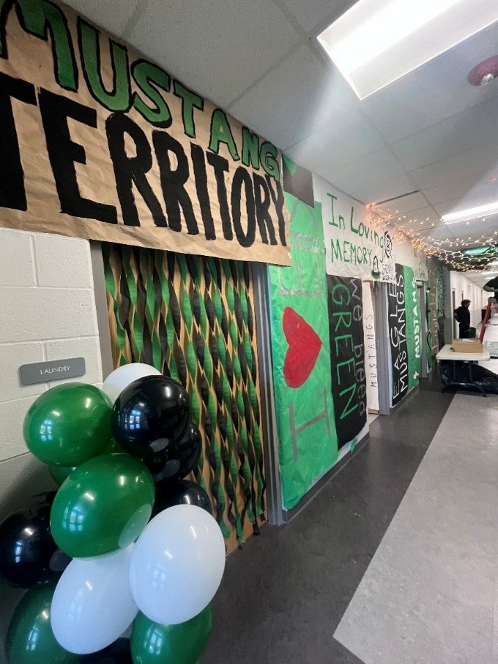 Battle for the Bolt draws in the Owyhee High and Eagle High students in the ultimate war of spirit. Both schools decorate the host school with posters of school colors and hype messages.