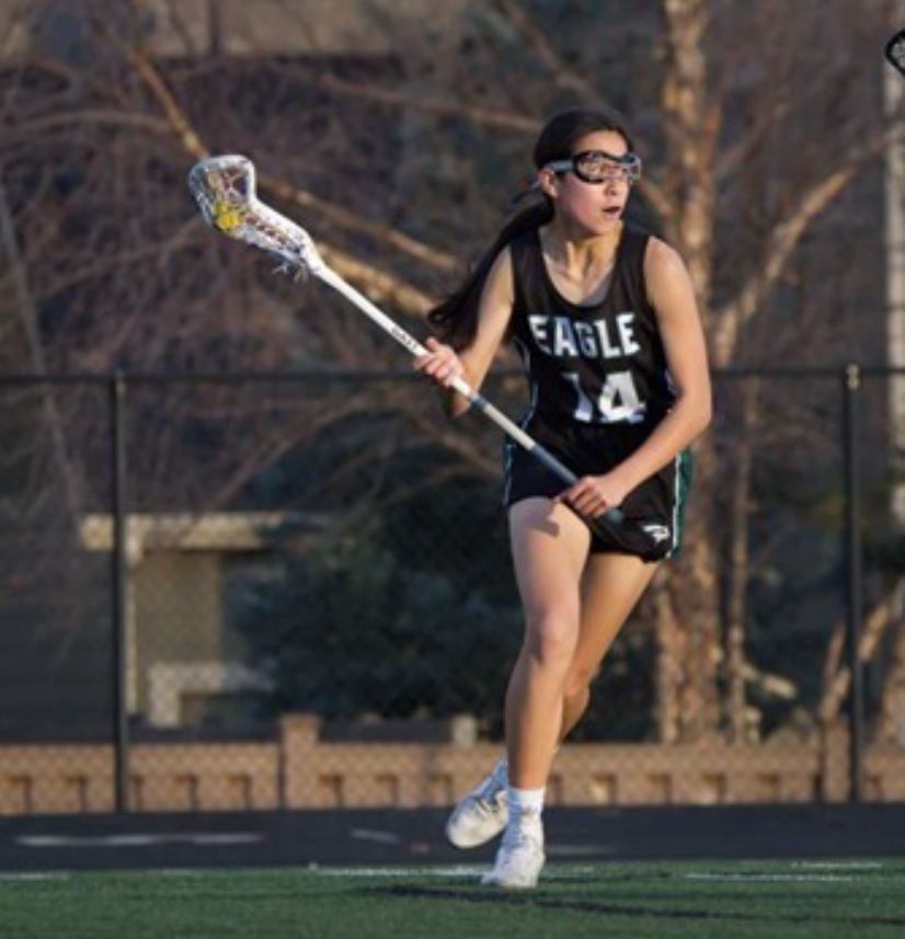 Sophomore Sevea Obrien takes off down the lacrosse field with only one goal in mind: score that goal. 