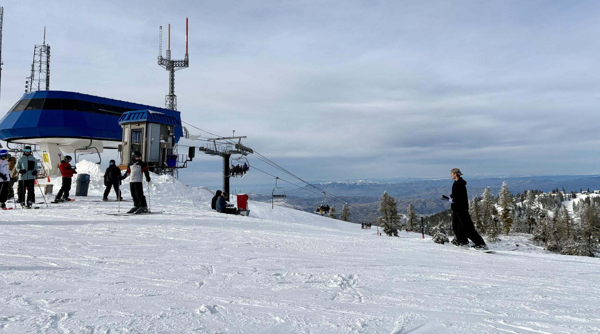 With much hard work and dedication Bogus Basin Ski Resort workers made as much artificial snow as possible to be able to open the Deer Point lift. They are hoping for more snowstorms to open more runs in the near future.