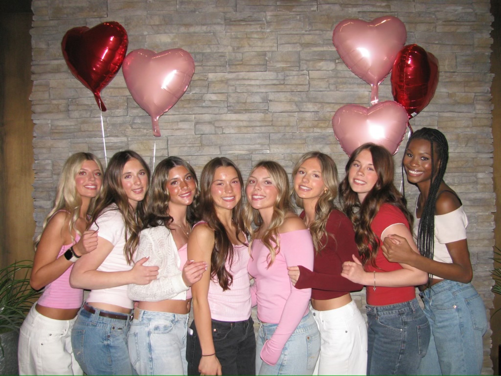 Juniors Ariella Legatt, Halle Brennen, Kyleigh Plaisted, Reese May, Nicola Forbess, Brooke Norris, Kady Sturgeon and Adeline Cranford had a Galentine’s Day party on Feb. 7. The party consisted of good food and celebration of good friends.
