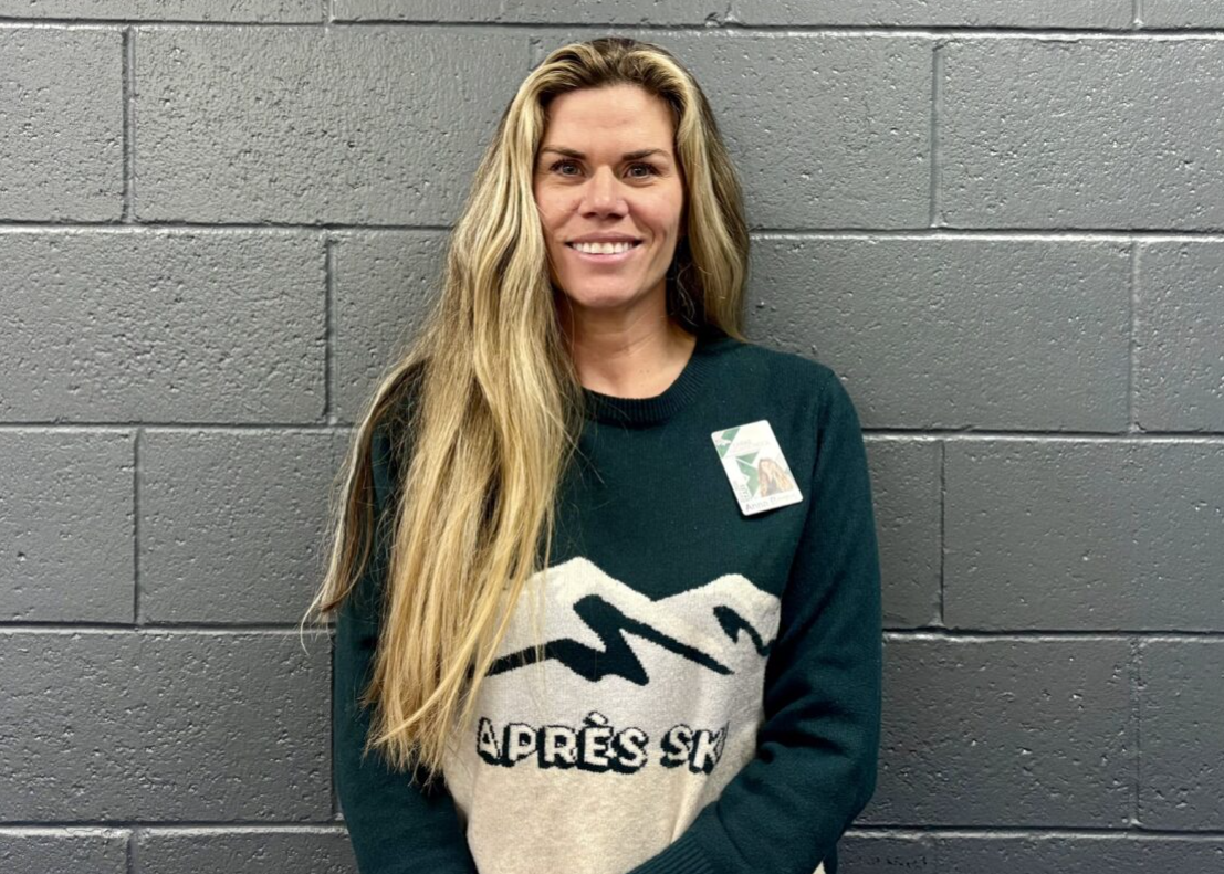 College and career counselor Anna Bemis helps students with study materials for the SAT. Her goal is for students to feel confident when going into the test. 