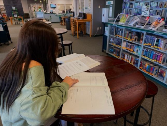 Junior Birklie Smith studies for the upcoming SAT. Some students think that SATs shouldn’t count towards college admissions, and many schools are becoming test optional.