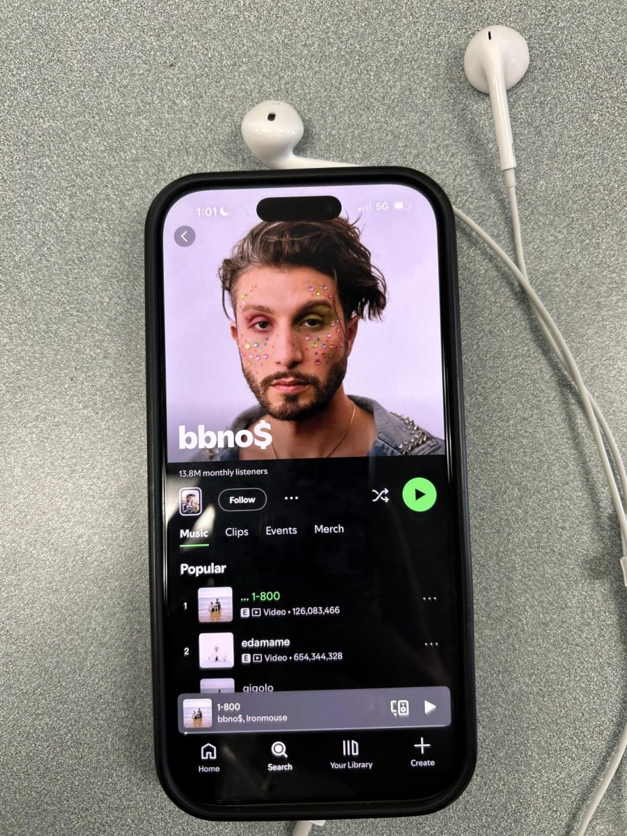 bbno$ is a rap singer that just dropped a new album on Spotify. He is known for his hip-hop style rap music. 