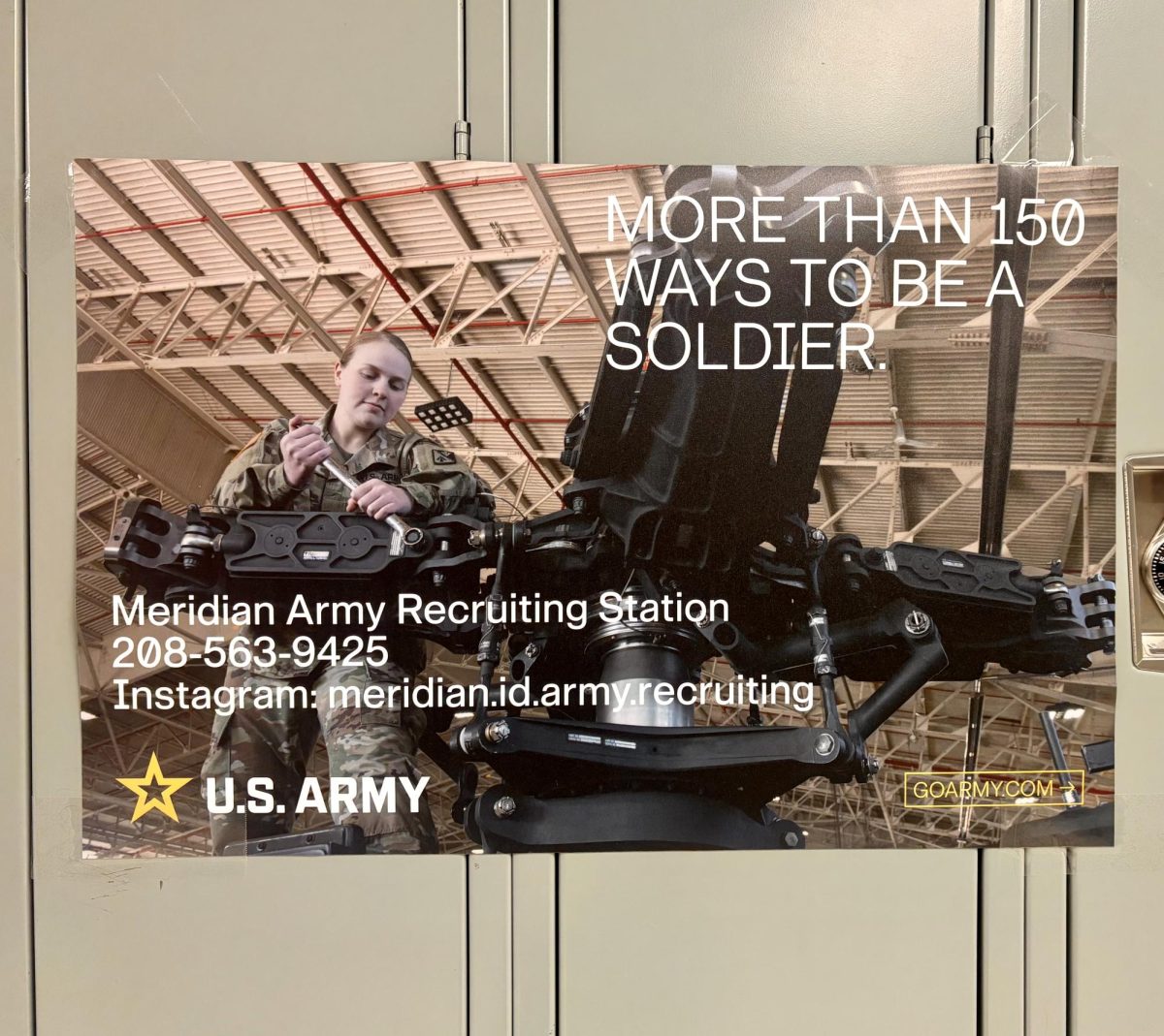 Military recruiters will be at Meridian City Hall on March 21. They will be there for students who want to learn more about going into the military but also want a university education.
