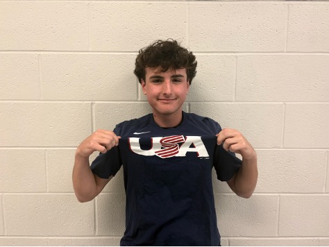 Junior Bobby Campbell poses proudly with his USA baseball shirt. The World Baseball Classic 2026 brought together the top players from around the world to compete for the championship. Venezuela won the title after a close 3-2 victory over the United States in the final.