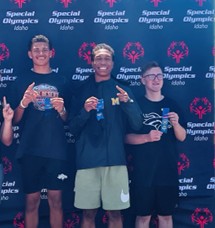 At last year’s Special Olympics, senior athlete Vincent Kellogg and senior peer assistants Trey Ellis and Zayah Wright won the 4x1. This is an amazing event to bring athletes and peer assistants together. 