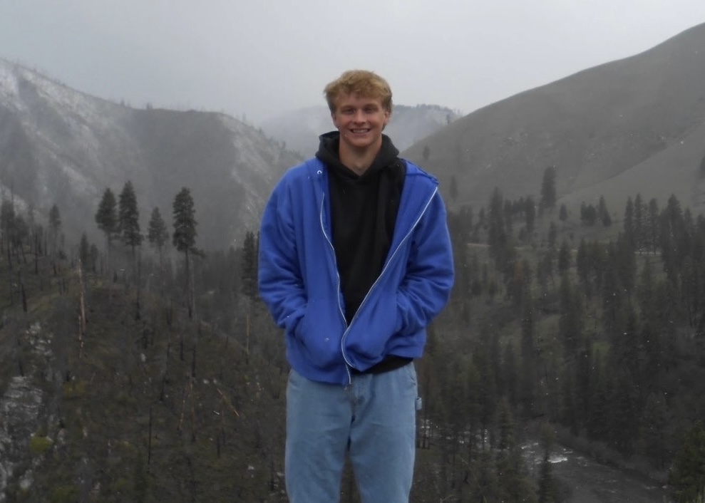 Senior Ozzie Faulk poses at the top of a hill at Bogus Basin on his senior skip day. He reminices on all the things he will miss about high school. He looks forward to attending Boise State in the fall where he will get a degree in bussiness and special education.